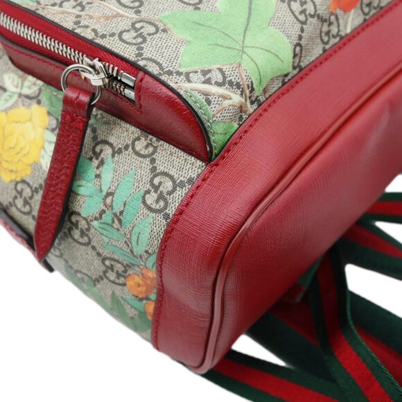 Gucci Tian Animal Print GG Canvas Backpack Beige 427042 - Picture 8 of 13